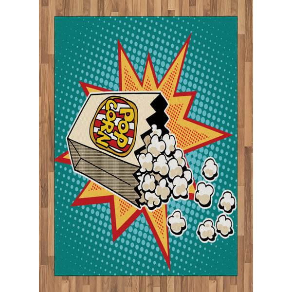 Corrigan Studio Eula Flatweave Turquoise/Yellow Rug Wayfair.co.uk